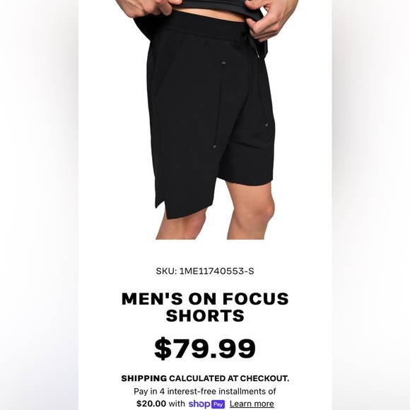 NEW On Cloud Focus Shorts - Long Inseams with Pockets - Picture 1 of 7